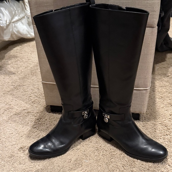 Michael Kors Elegant Black Over the Knee Boots - Picture 1 of 8